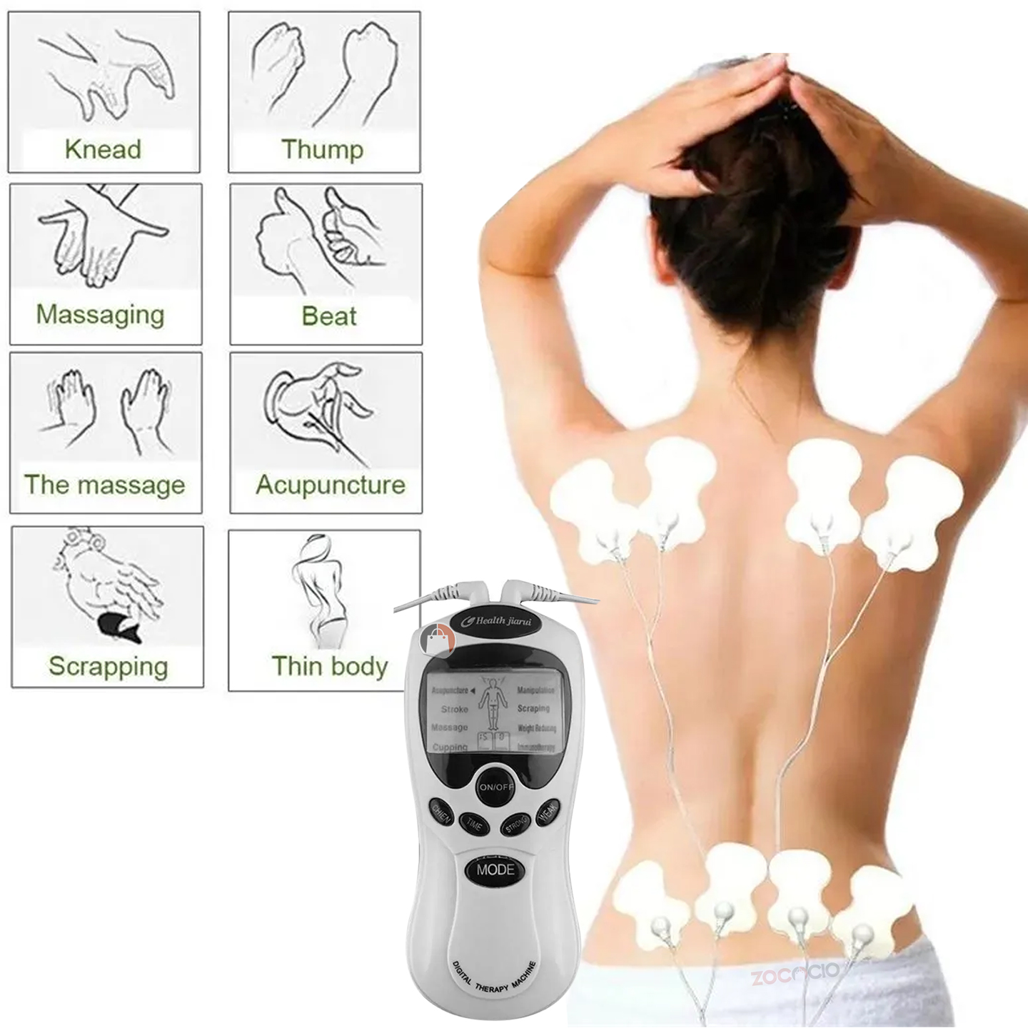 Miniatura 2 de Gimnasia Pasiva De 8 Electrodos Masajead